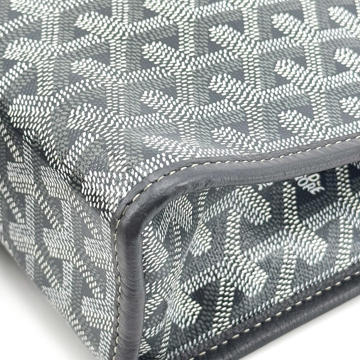 Goyard Jouvence Toiletry Coated Canvas, Black, Canvas, Clutch