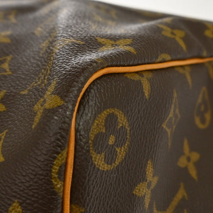 Louis Vuitton Keepall Monogram, Brown, Canvas, Travel Bag