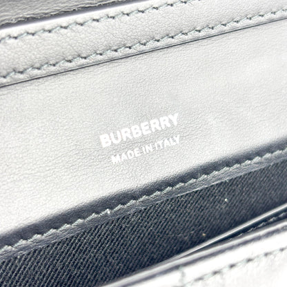 Burberry Lola Quilted Lambskin, Navy, Leather, Shoulder Bag