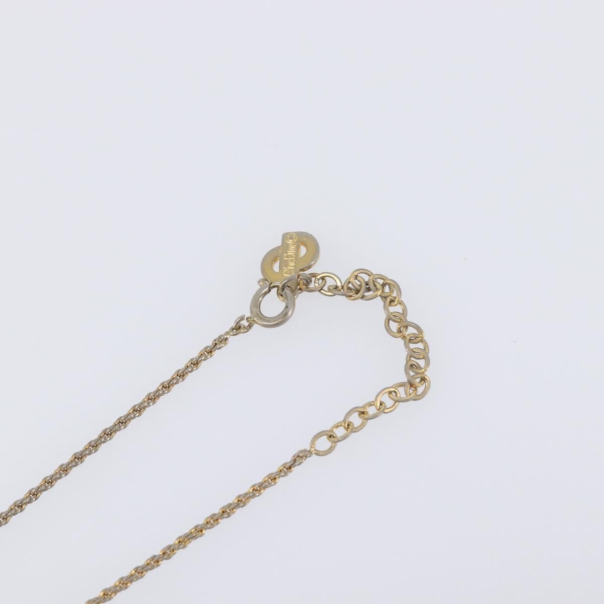 Christian Dior Vintage CD Pendant Metal, Gold, Metal, Necklace