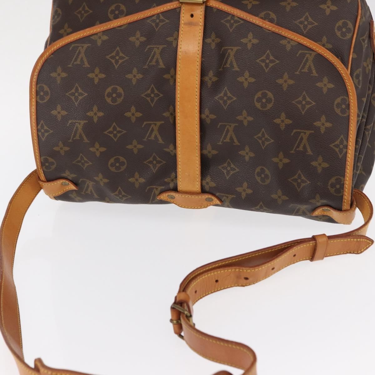 Louis Vuitton Saumur Monogram Canvas, Brown, Canvas, Shoulder Bag