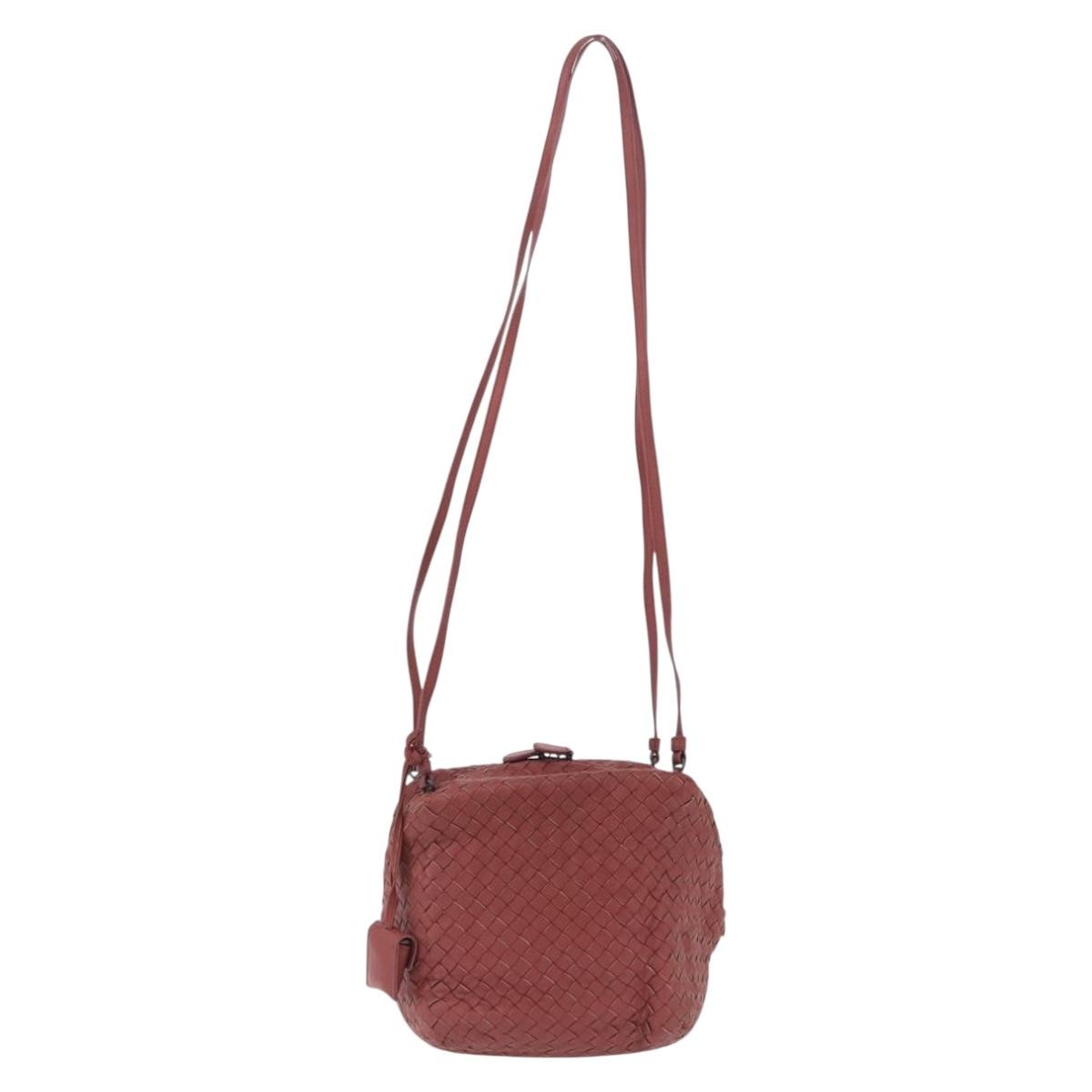Bottega Veneta Zip Cube Messenger Intrecciato Nappa, Brown, Leather, Shoulder Bag
