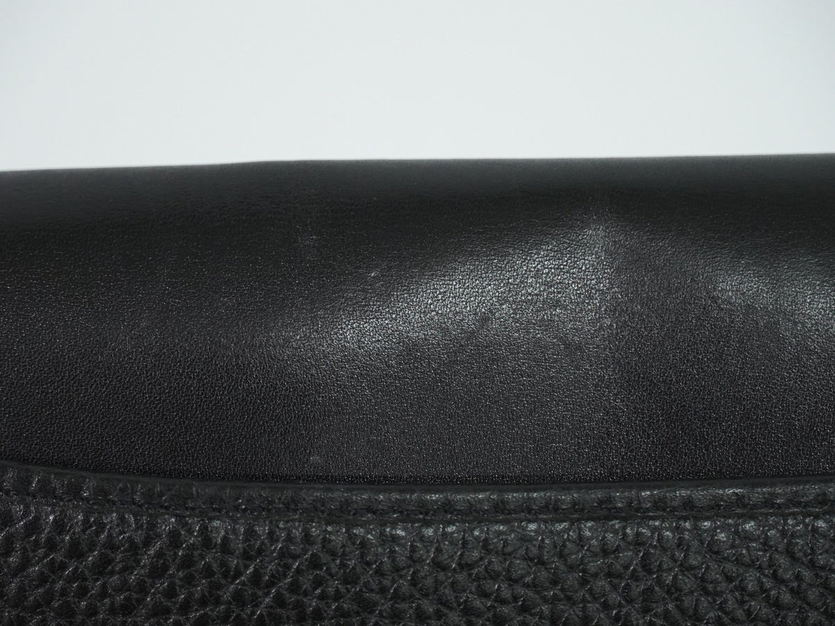 Christian Dior Shoulder Leather, Black, Leather, Shoulder Bag
