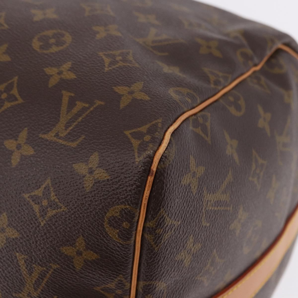Louis Vuitton Keepall Bandoulière Monogram, Brown, Canvas, Travel Bag
