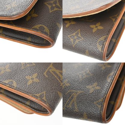 Louis Vuitton Twin Monogram Canvas, Brown, Canvas, Clutch