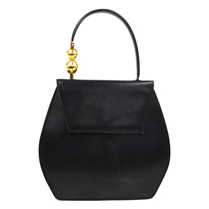 Celine Vintage Leather, Black, Leather, Shoulder Bag