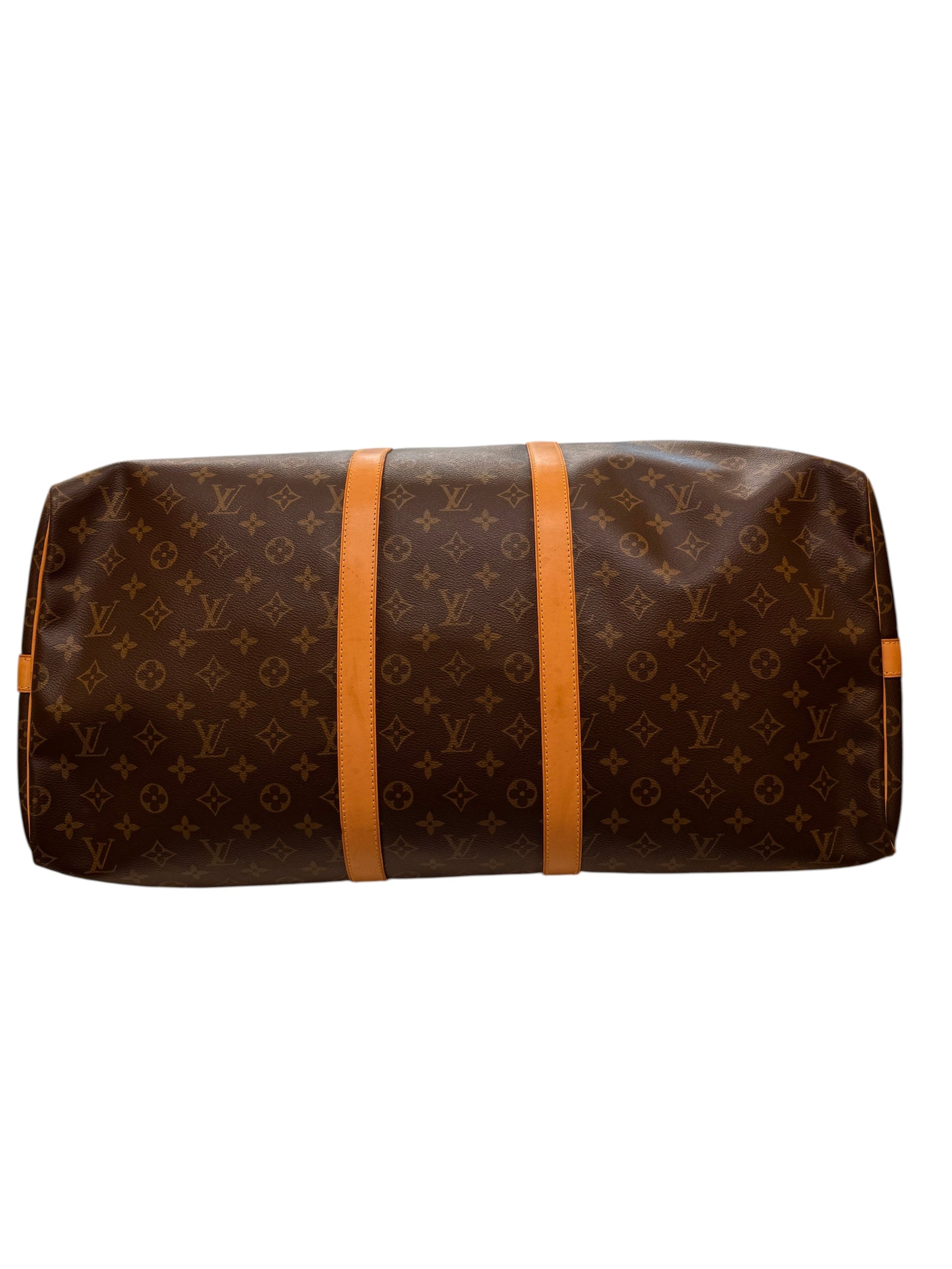 Louis Vuitton keepall bandoulière monogram, Brown, Canvas, Handbag