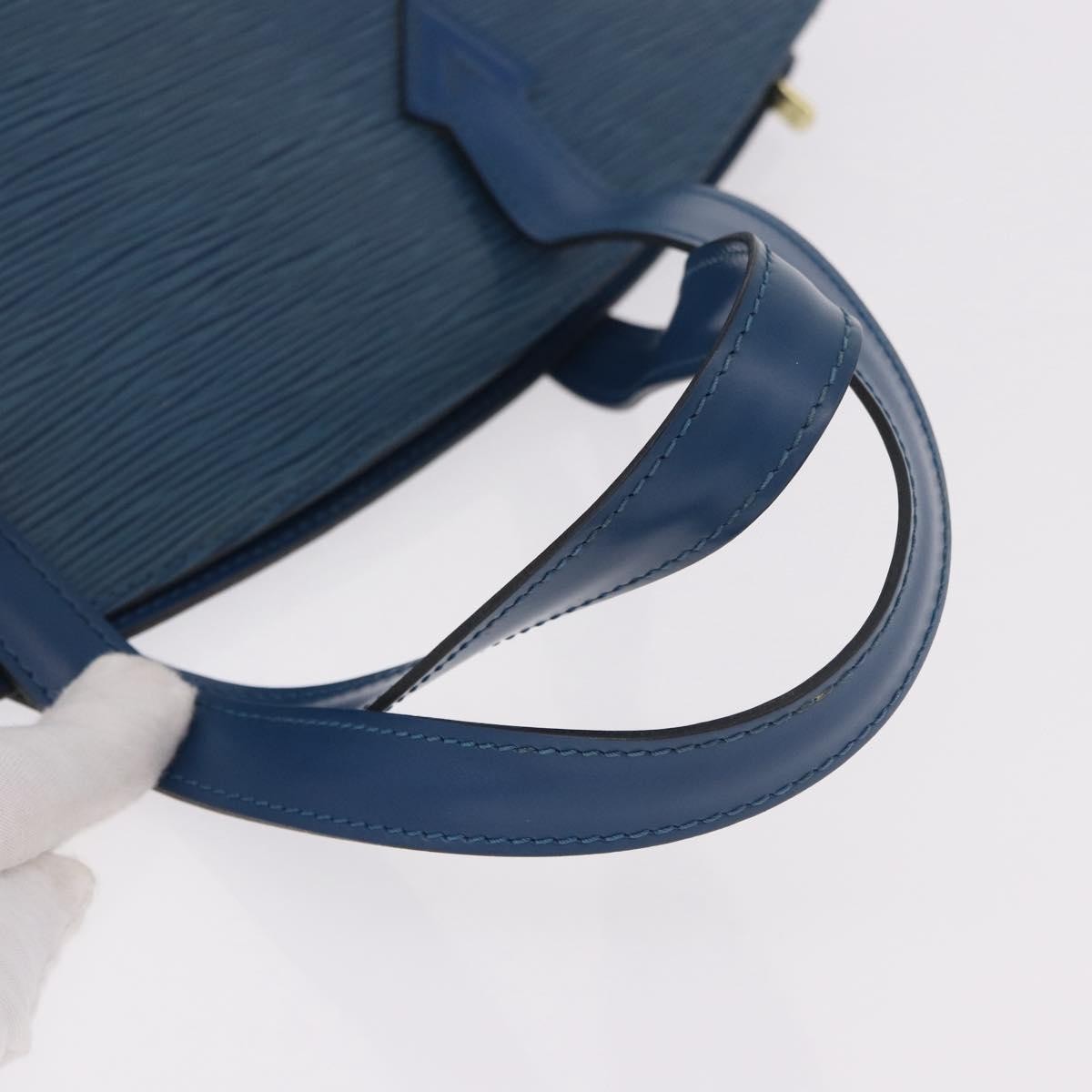 Louis Vuitton Saint Jacques Epi Leather, Blue, Leather, Handbag