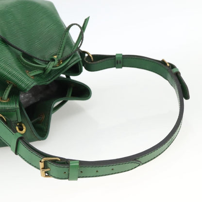 Louis Vuitton Noé Epi, Green, Leather, Shoulder Bag