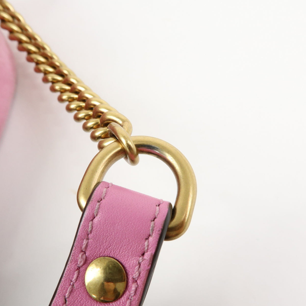 Gucci GG Marmont Crystal Embellished Matelasse Velvet, Pink, Velvet, Shoulder Bag