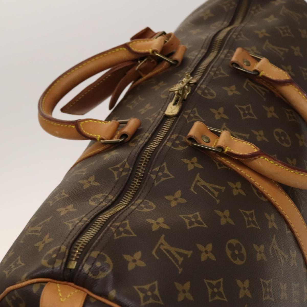 Louis Vuitton Keepall Bag Monogram Canvas, BROWN, CANVAS, Travel bag