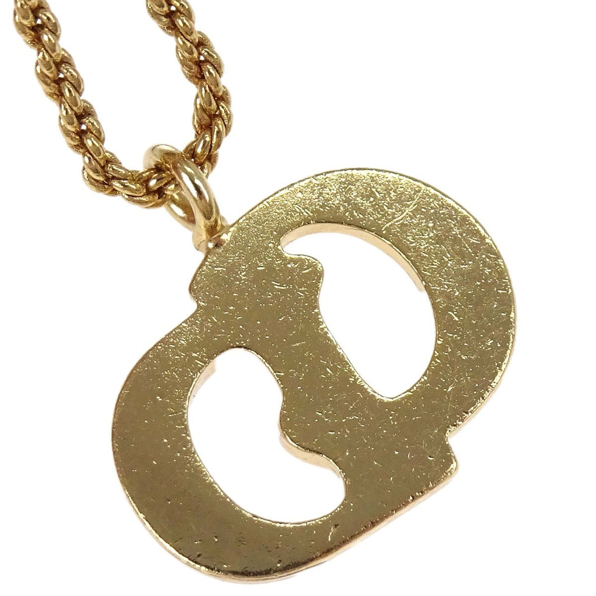 Christian Dior CD Pendant Gold-plated, Gold, Gold Plated, Necklace