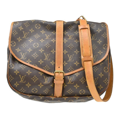 Louis Vuitton Saumur Monogram Canvas, Brown, Canvas, Shoulder Bag