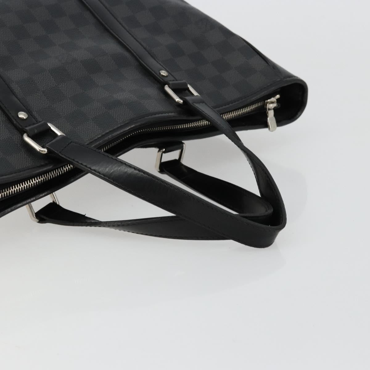 Louis Vuitton Tadao Damier Graphite, Gray, Canvas, Tote Bag