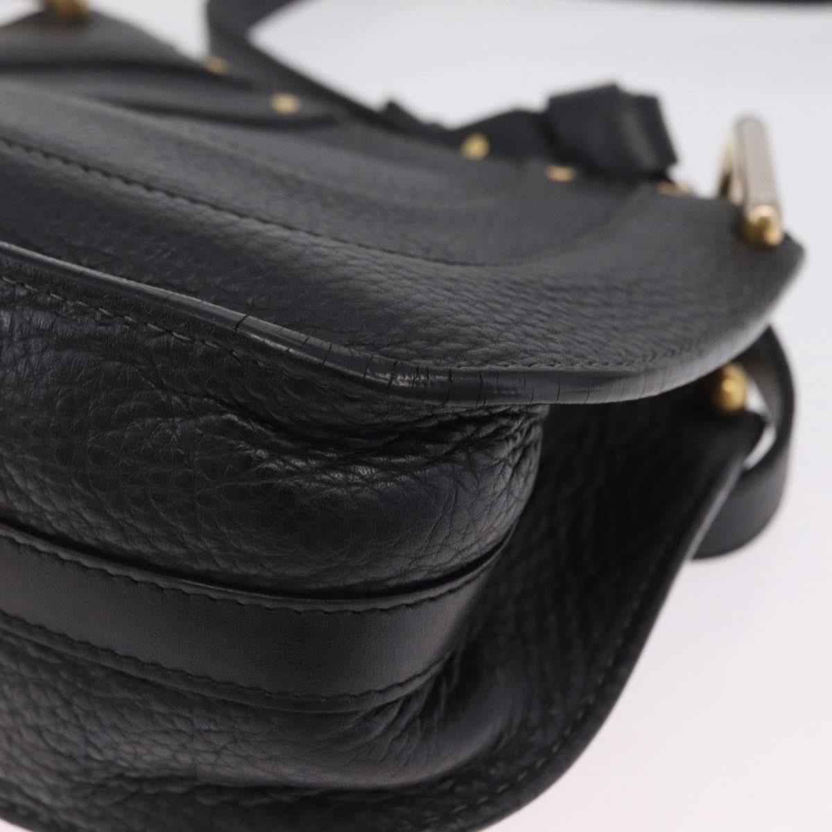 Chloe Hayley Hobo Leather, Black, Leather, Shoulder Bag