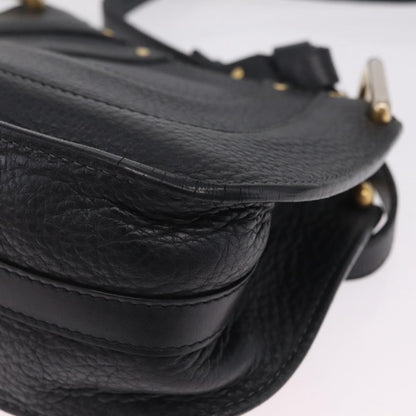 Chloe Hayley Hobo Leather, Black, Leather, Shoulder Bag