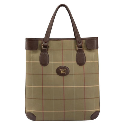 Burberry Nova Check Tote canvas check pattern, Beige, Canvas, Handbag