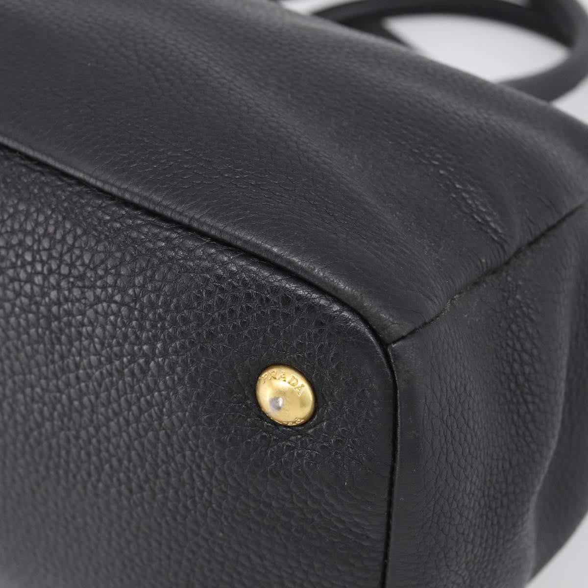 Prada Vintage Leather, Black, Leather, Handbag