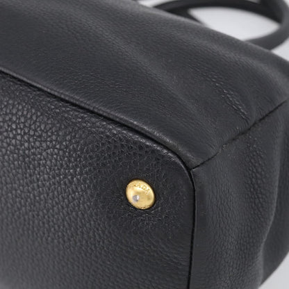 Prada Vintage Leather, Black, Leather, Handbag