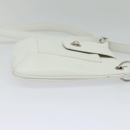 Bvlgari Vintage Leather, White, Leather, Shoulder Bag