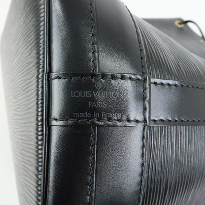 Louis Vuitton Noe Epi Leather, Black, Leather, Shoulder Bag