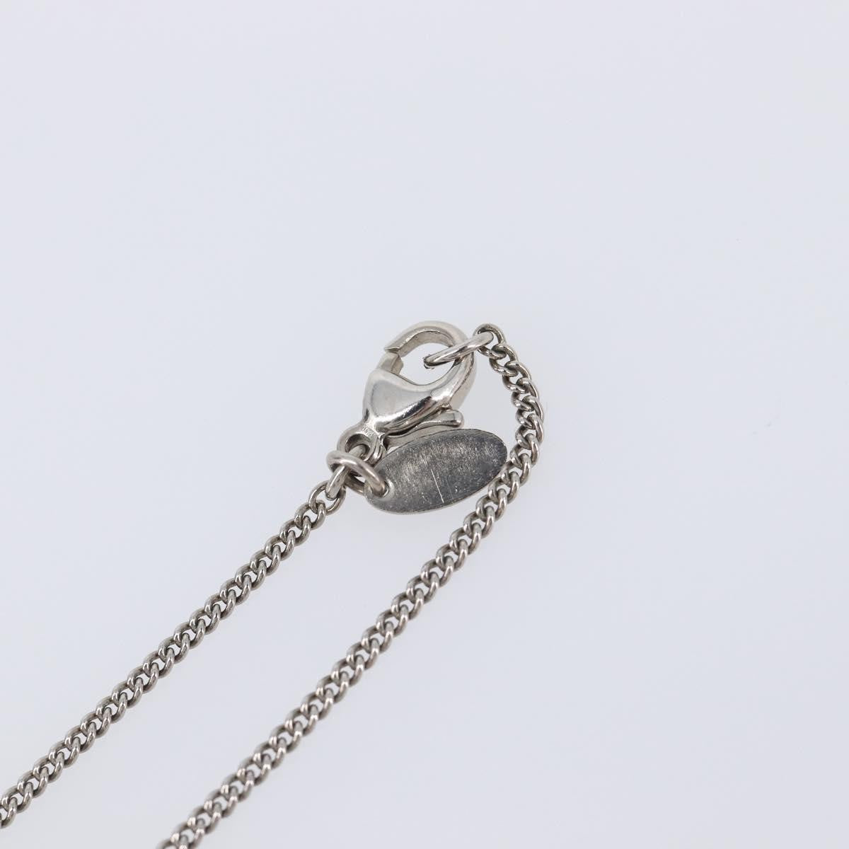 Chanel CC Pendant Metal with Crystals, Silver, Metal, Necklace