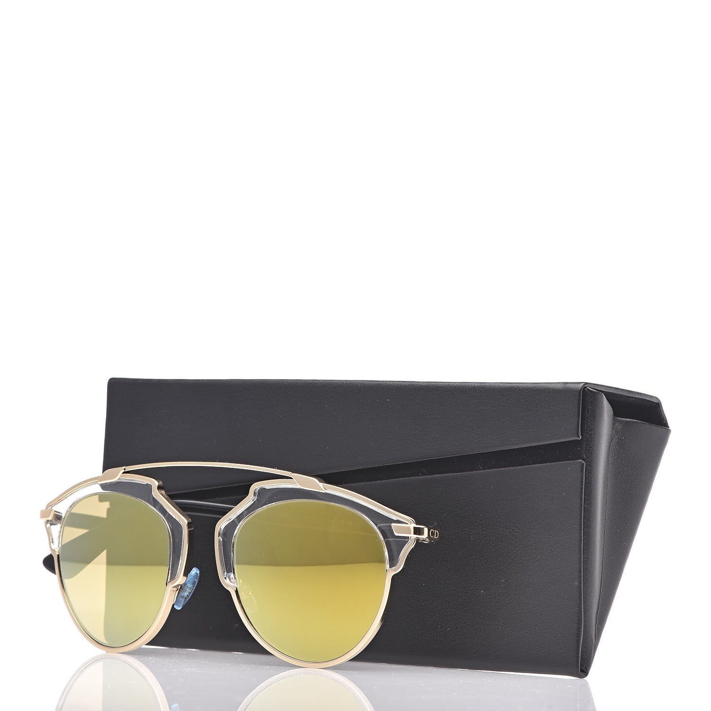 Christian Dior So Real Sunglasses Gold Yellow NWT