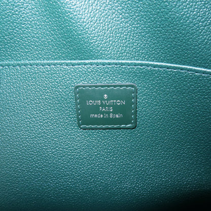 Louis Vuitton Toiletry Pouch Taiga Leather, Green, Leather, Clutch