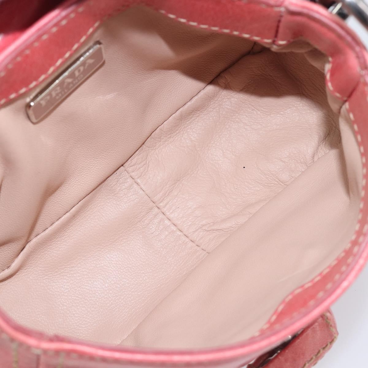 Prada Turnlock Flap Soft Calf, Pink, Leather, Shoulder Bag