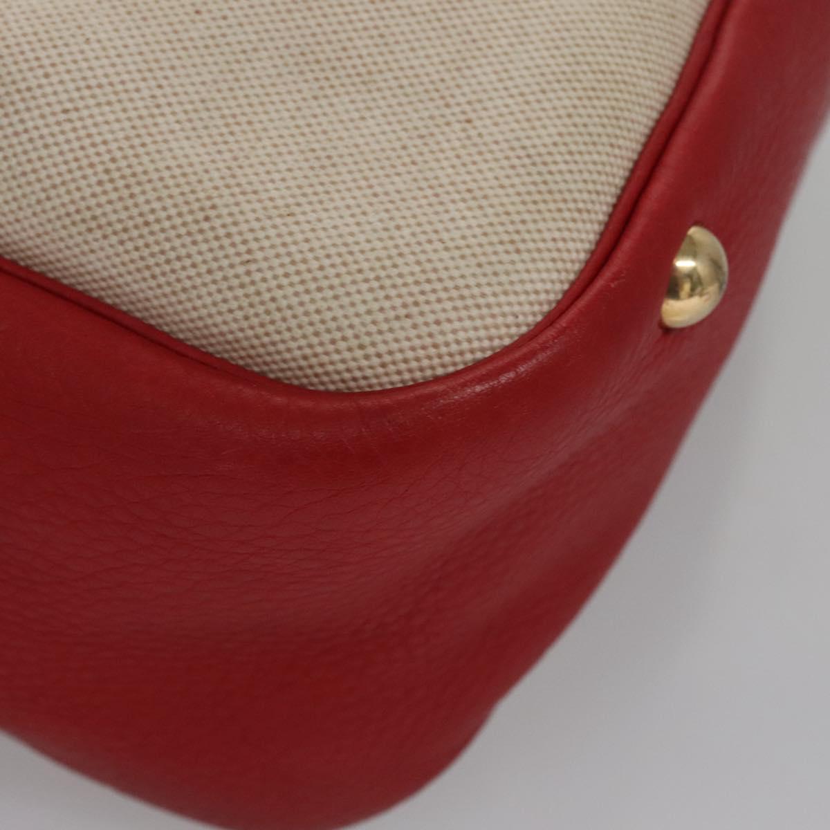 Hermes Victoria Messenger Toile with Leather, Beige, Canvas, Crossbody bag