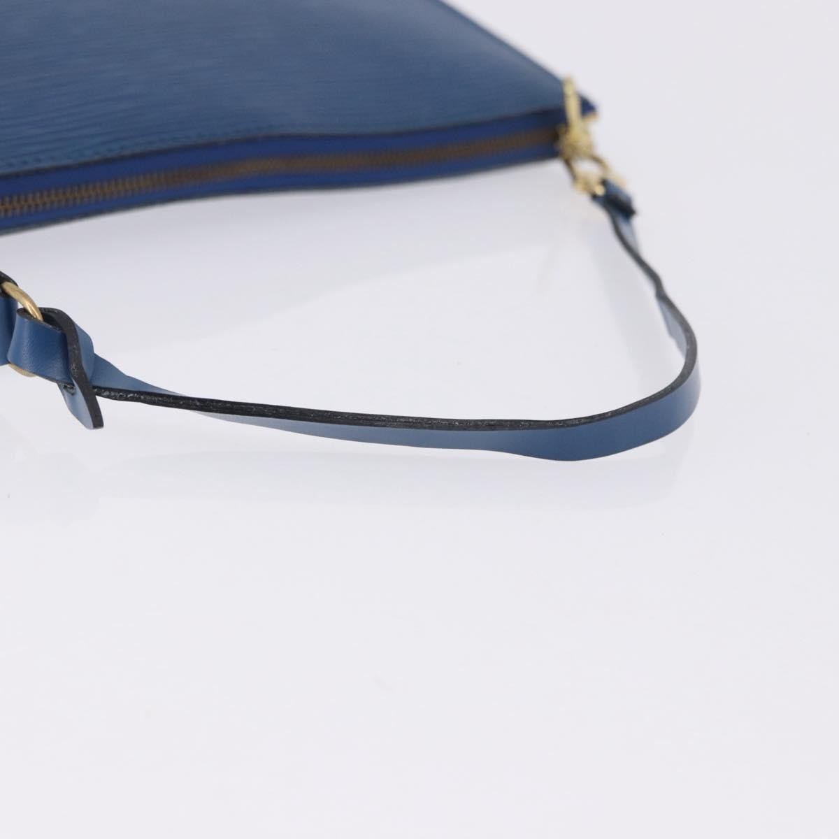 Louis Vuitton Pochette Accessoires Epi, Blue, Leather, Clutch