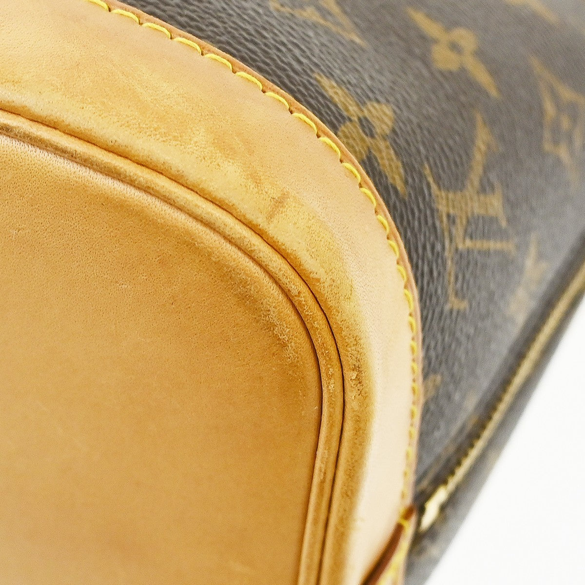 Louis Vuitton Alma Monogram Canvas, Brown, Canvas, Handbag