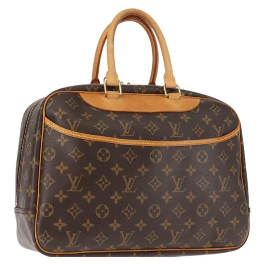 Louis Vuitton Deauville Handbag Monogram Canvas, BROWN, CANVAS, Handbag