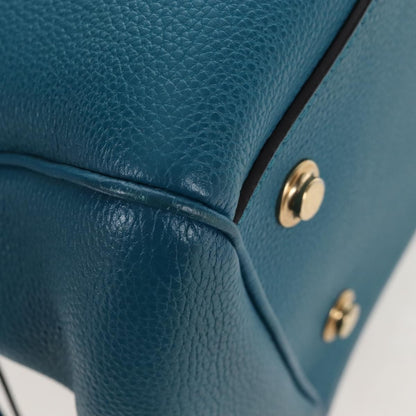 Louis Vuitton Milla Veau Nuage Calfskin, Blue, Leather, Handbag