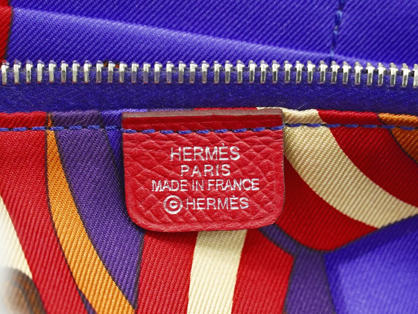 Hermes Azap Zip Around Silk'in Epsom, Pink, Leather, Wallet