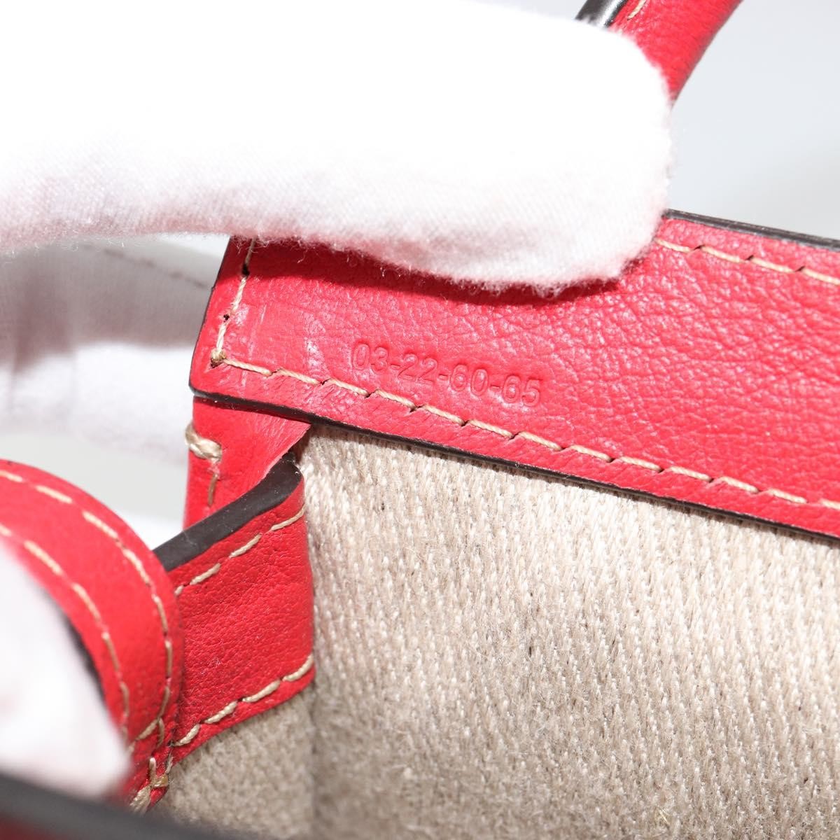 Chloe Edith Leather, Red, Leather, Clutch