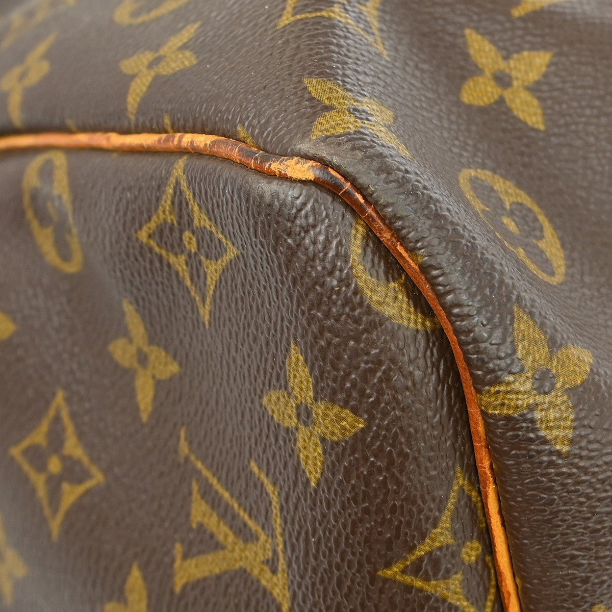 Louis Vuitton Keepall Monogram, Brown, Canvas, Travel Bag