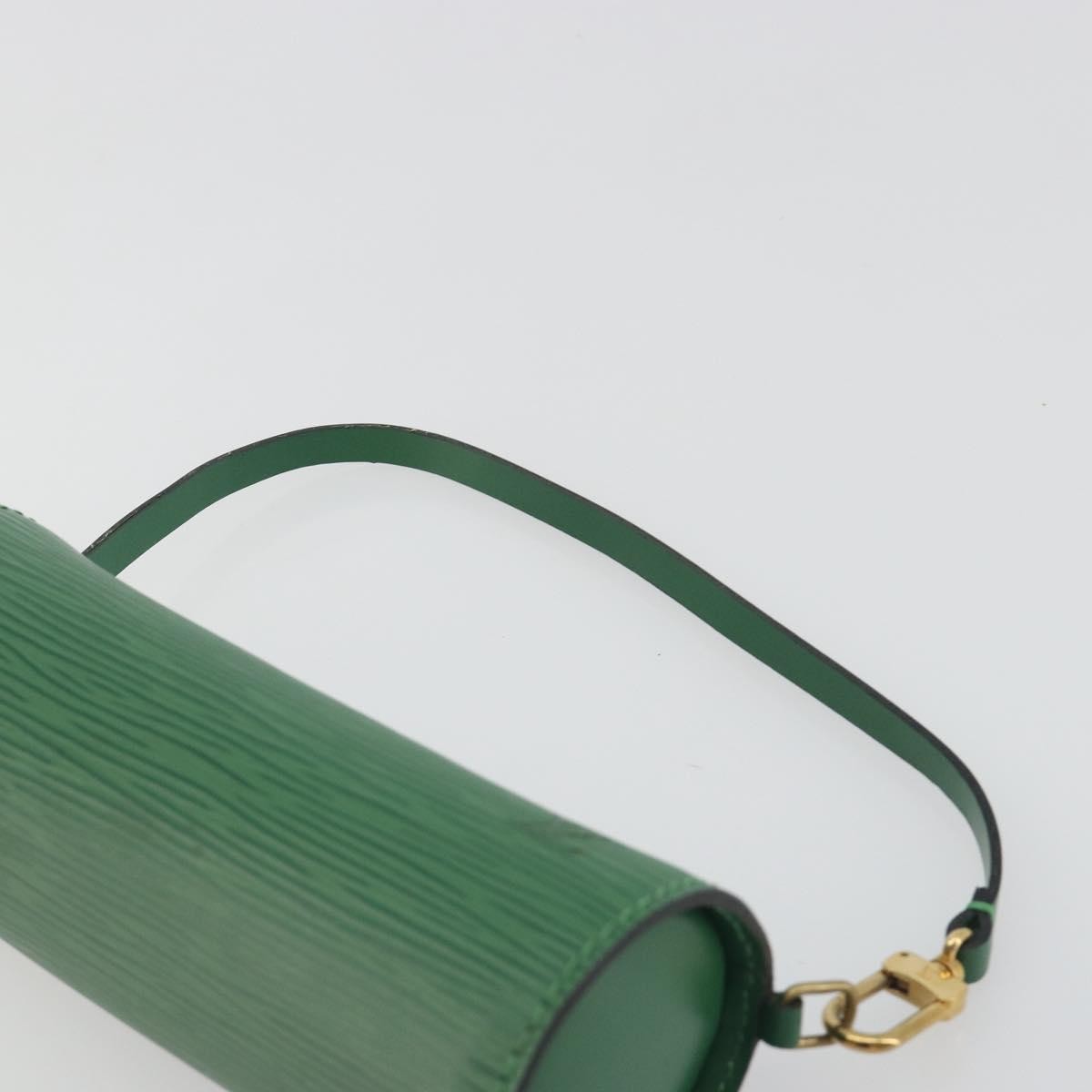Louis Vuitton Soufflot Pochette Epi Leather, Green, Leather, Clutch