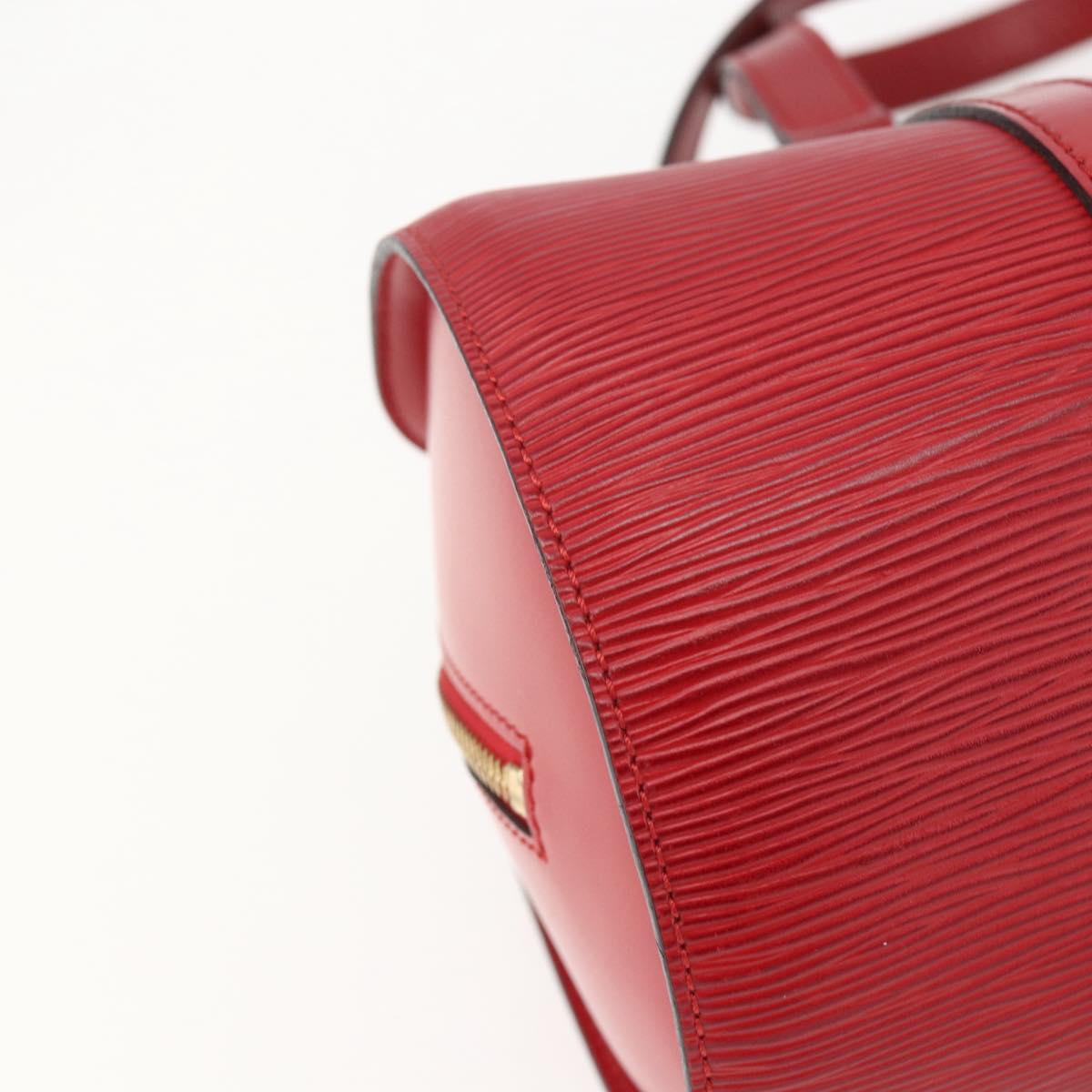 Louis Vuitton Soufflot Handbag Epi Leather, RED, LEATHER, Handbag