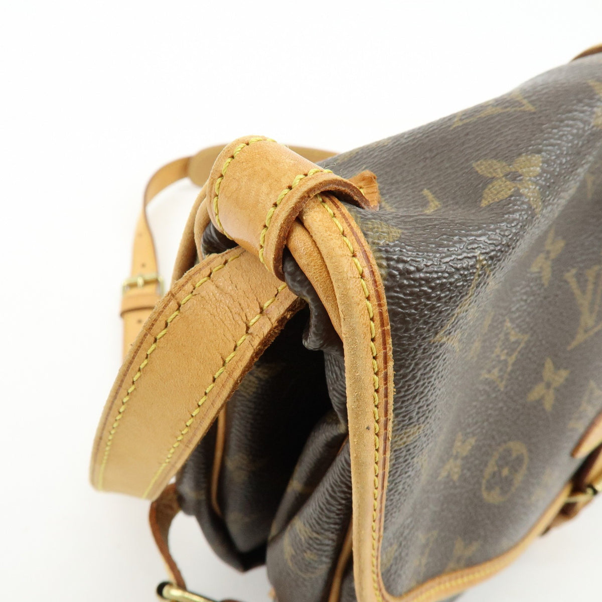 Louis Vuitton Saumur Monogram Canvas, Brown, Canvas, Shoulder Bag
