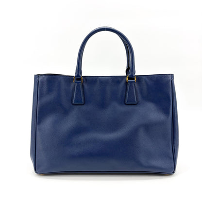 Prada Lux Open Saffiano Leather, Blue, Leather, Tote Bag