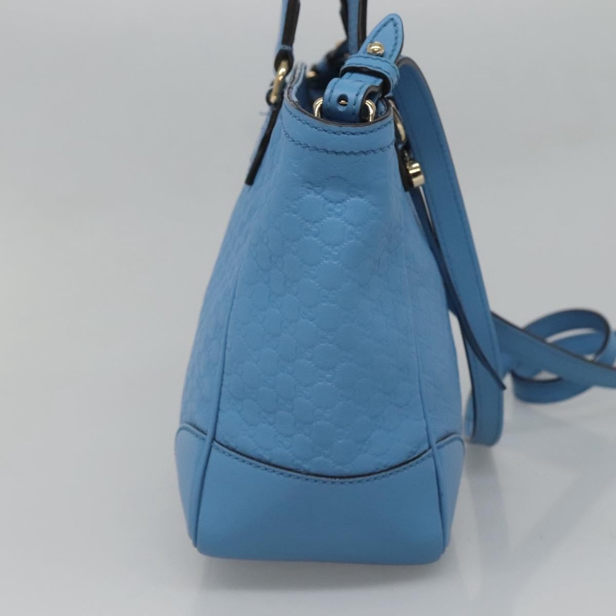 Gucci Bree Convertible Tote Microguccissima Leather, Blue, Leather, Tote Bag