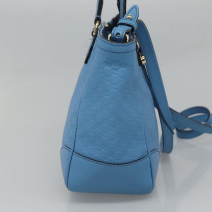 Gucci Bree Convertible Tote Microguccissima Leather, Blue, Leather, Tote Bag