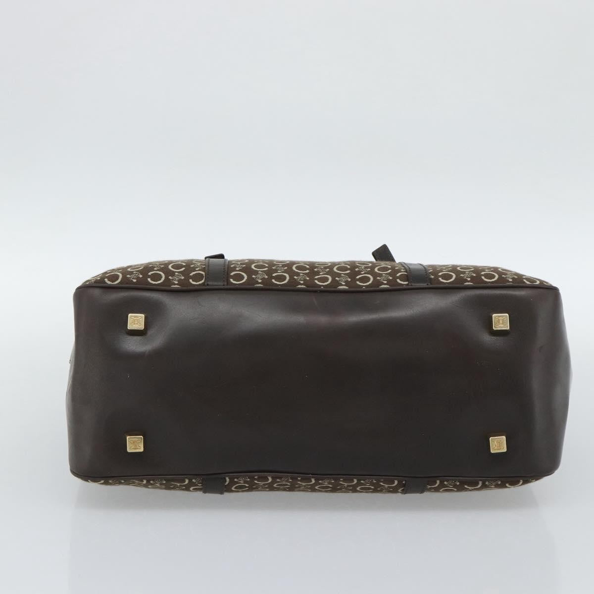 Celine C Macadam Canvas and Leather, Brown, Canvas, Handbag