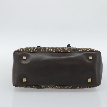 Celine C Macadam Canvas and Leather, Brown, Canvas, Handbag