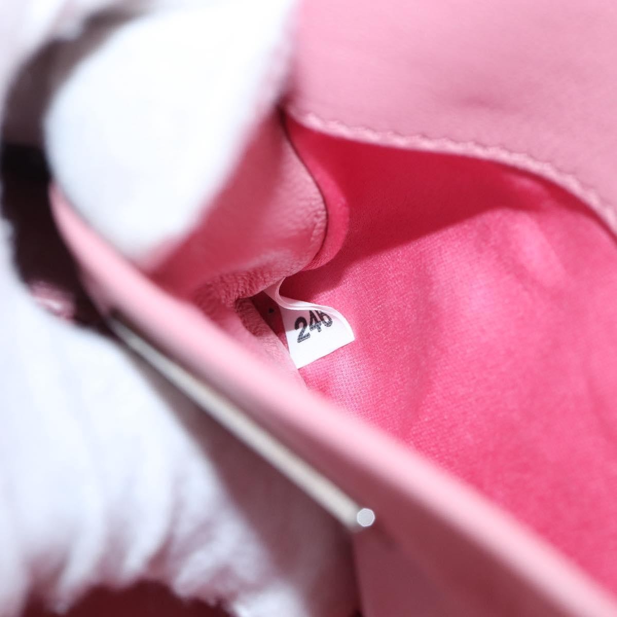 Miu Miu Crystal Convertible Top Handle Matelasse Leather, Pink, Leather, Handbag