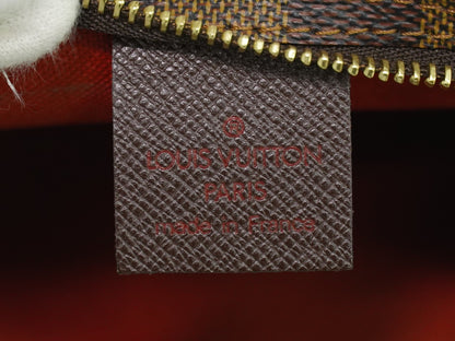 Louis Vuitton Trousse Make Up Damier, Brown, Canvas, Clutch