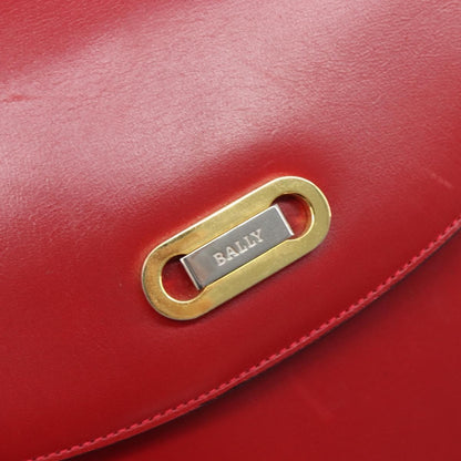 Bally Vintage Leather, Red, Leather, Shoulder Bag