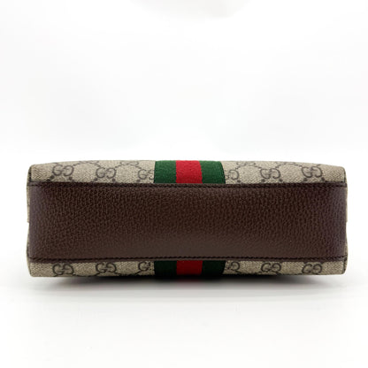 Gucci Ophidia Dome GG Coated Canvas, Brown, Canvas, Shoulder Bag