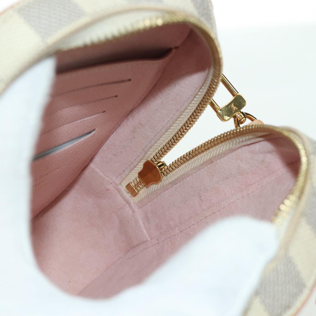 Louis Vuitton NeoKapi Handag Damier Ebene, Beige, Canvas, Clutch